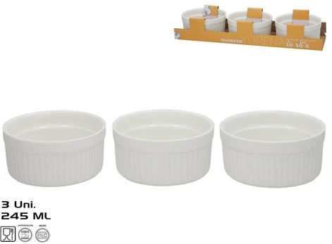 Kepimo formelės x3 245 ml 10x10x5 cm baltos, KITCHEN&GO