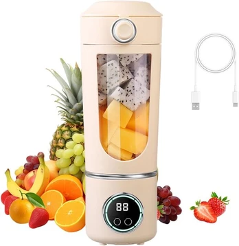 Nešiojamas maišytuvas 700 ml, bežas