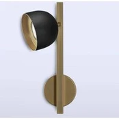 LED sieninis šviestuvas Dome black w. straight frame