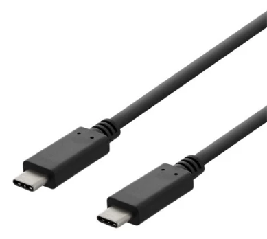 DELTACO USB 2.0 USB-C - USB-C charging cable, 3A, 3m, blackUSB-C to USB-C charging cable with capaci