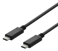 DELTACO USB 2.0 USB-C - USB-C charging cable, 3A, 3m, blackUSB-C to USB-C charging cable with capaci kaina