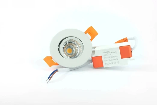 Deal Baltas lubinis šviestuvas Downlight Cob 3w 6000k-6500k 230v