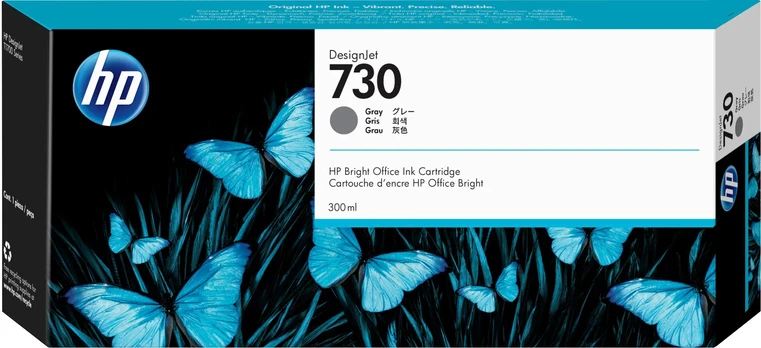 HP 730 Pilka Rašalo kasetė 300 ml