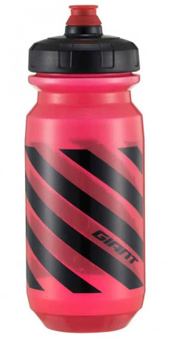 Drinking bottle GIANT DOUBLESPRING 600cc TRANSPARENT Raudonas/Juodas