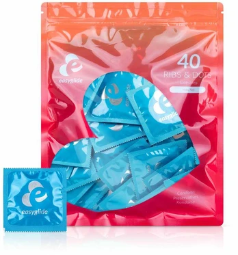 EasyGlide - Ribs and Dots Condoms 40 pcs