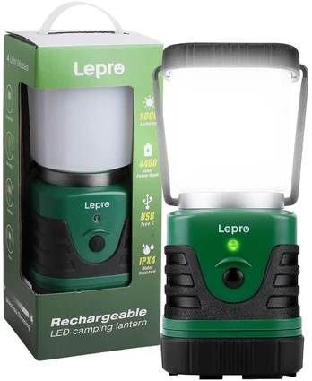 LEPRO 3300008 Camping Lamp, 1000 lm, 3600 mAh