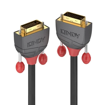 Kabelis Lindy DVI-D - DVI-D 7.5m pilkas (36225)