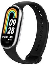 FIXED Silikoninis dirželis Silikoninis dirželis skirtas Xiaomi Mi Band 8 juodas