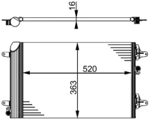 Kondensatorius, oro kondicionierius MAHLE AC 358 000S kaina