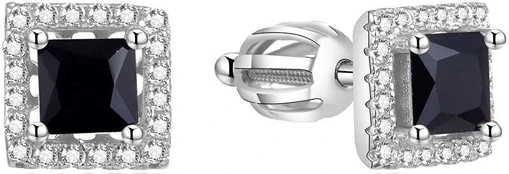 Beneto Sidabrinis square earrings AGUP1551S
