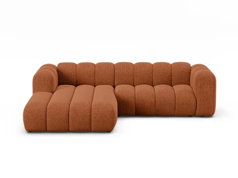Modular Left Corner Sofa, "Lupine", 4 Seats, 260x177x70, Brick