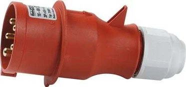 Csdk Sl CEE StikpropH6 400V AC 32A 5 polet, rødmultigrip kabelaflastning, skrueIP44 polyamid