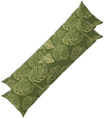 Pagalvėlės užvalkalas 2 pcs HEERLEN Lapų dizainas 40 x 145 cm