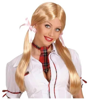 Widmann Blond skolepige paryk