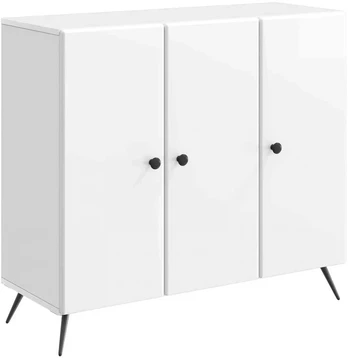 Kabalas Itin blizgi balta 89 x 34,5 x 80 cm Apdirbta mediena