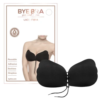 Bye Bra - Lace-It Bra Cup B Black prilimpanti liemenėlė
