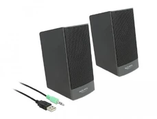DELOCK Stereo 2.0 PC Lautsprecher 3,5mm Klinkenstecker USB kaina