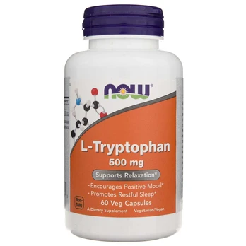 Now Foods L-triptofanas 500 mg - 60 kapsulių