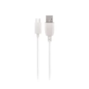 "Maxlife" kabelis USB - microUSB 1,0 m 3A baltas kaina