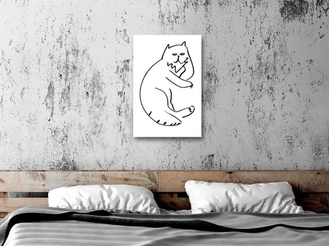 Artgeist Paveikslas - Cat Relaxing (1 Part) Vertical