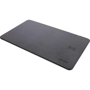 Kabelis InLine® Mouse pad, wireless charging, 370x225x7mm, juodas