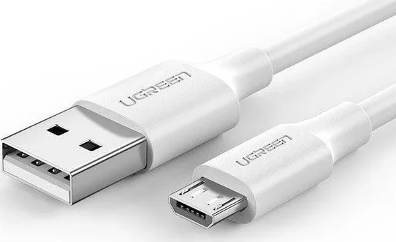 USB kabelis Ugreen US289 USB to MicroUSB 2A 2.0m baltas