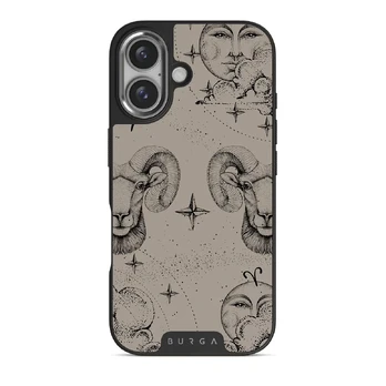 Aries - iPhone 16 Case, Elite Dark (MagSafe) / Silver / Nude