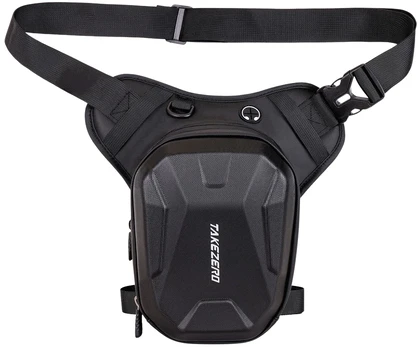 Wildman Motorcycle Leg Bag TAKEZERO MTX2 2.5L juodos spalvos