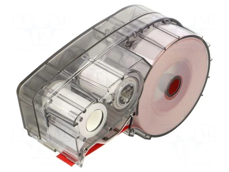 Tape | 9.53mm | 6.4m | red | Character colour: white | self-adhesive