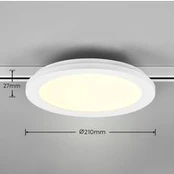LED lubinis šviestuvas "Camillus DUOline", Ø 26 cm, baltas