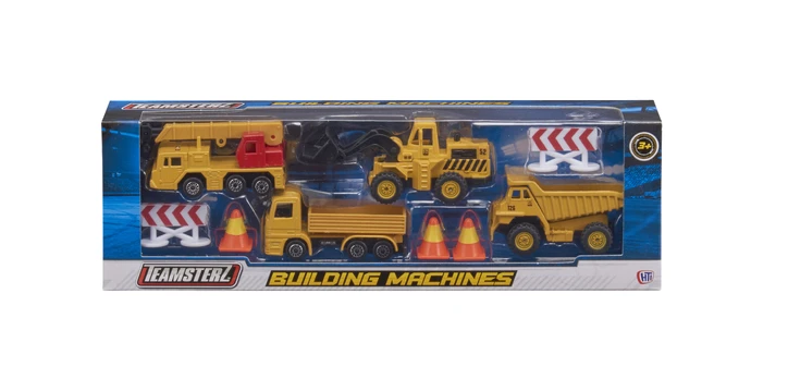 Statybinių mašinų rinkinys Hti Teamsterz, 7,5 cm