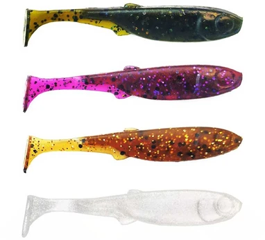 Spiningavimo masalas Perch Professor Fluky Shad 6,5cm (6 vnt.)