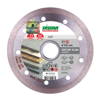 125 mm DISTAR RAZOR Deimantinis diskas plytelėms