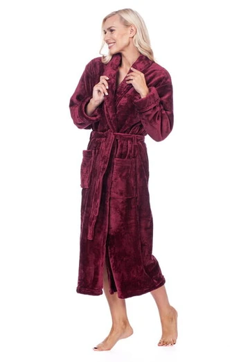 Chalatas moterims Elite Bamboo, raudonas