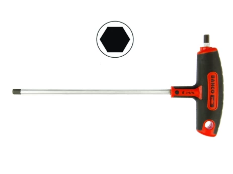 T formos rankenos šešiakampis 4 mm atsuktuvas 150 mm