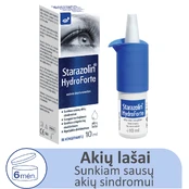 STARAZOLIN akių lašai HYDROFORTE, 10 ml kaina
