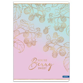 Sąsiuvinis linijomis A5 12 lapų 80g BERRY