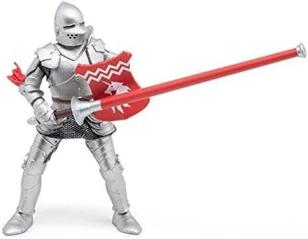 Statulėlė Papo Knight raudona su ietimi