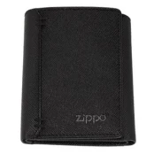 Piniginė Zippo Saffiano Tri-Fold, juoda kaina