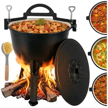 Emaliuotas ketaus katilas 10l