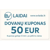 Dovanų kuponas 50 Eur kaina