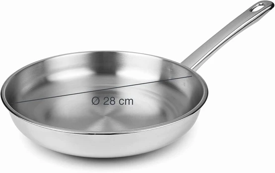 Lacor Vitrocor keptuvė, nerūdijantis plienas, sidabrinė, 28 cm