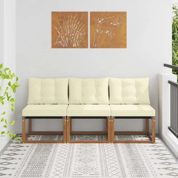 3 Vienetas Lauko vidurinė sofa