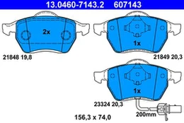 ATE 13.0460-7143.2 Brake pad set