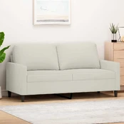 Dvivietė sofa, kreminės spalvos, 140cm, aksomas kaina