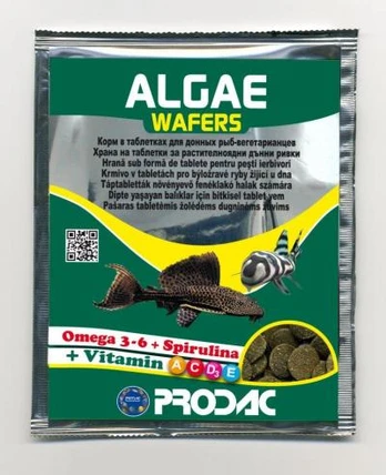 PRODAC ALGAE WAFERS augalinė plokštelė žuvims 15g (24)