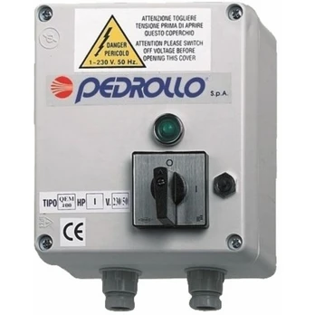 Siurblio paleidimo pultas Pedrollo QEM 150 230V 1.1kW
