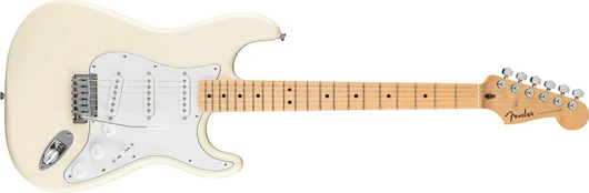 Fender Standard Stratocaster sähkökitara, Olympic Baltas