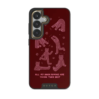 Inner Demons - Samsung Galaxy S25 Plus Case, Elite Dark (Magnetic) / Gold