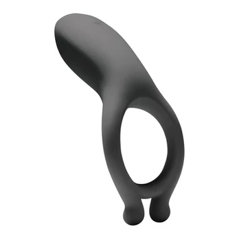 Doc Johnson OptiMALE Rechargeable Silicone Vibrating Ring Juodas USB
